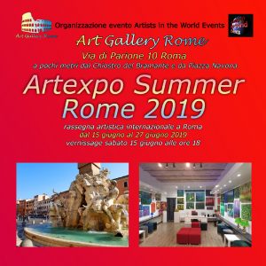 Artexpo Summer Rome 2019 flyer fronte_r